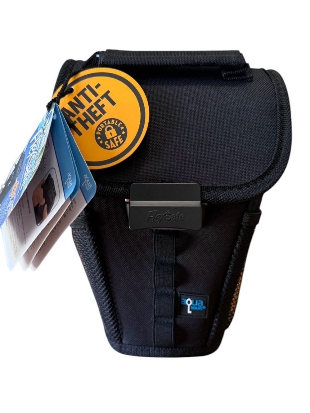 AquaVault FlexSafe Anti-Theft Portable Travel Safe Combination Lock Black - Picture 5 of 9